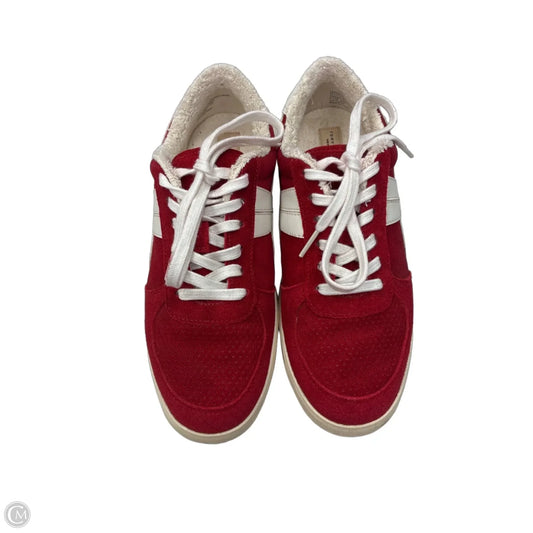 Shoes Designer By Tory Burch In Cream & Red, Size: 8.5