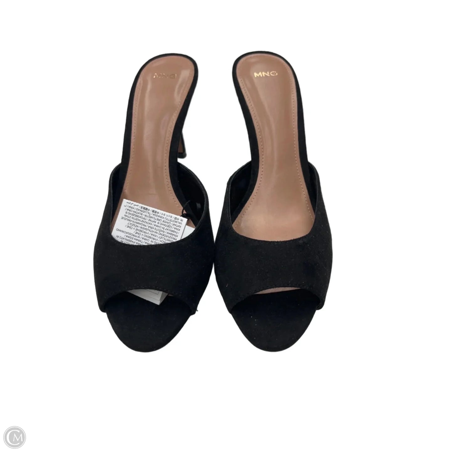 Sandals Heels Stiletto By Mng In Black, Size: 11