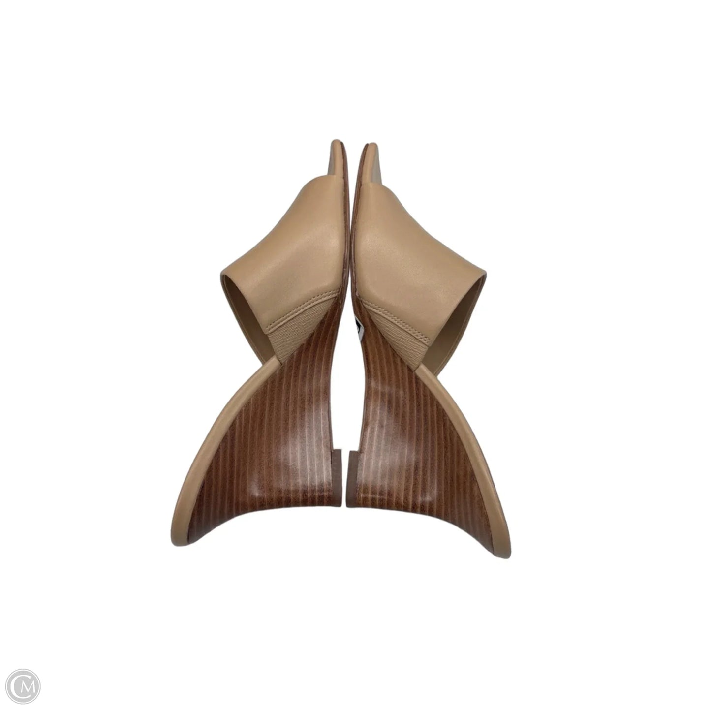 Sandals Heels Wedge By Vince In Tan, Size: 8