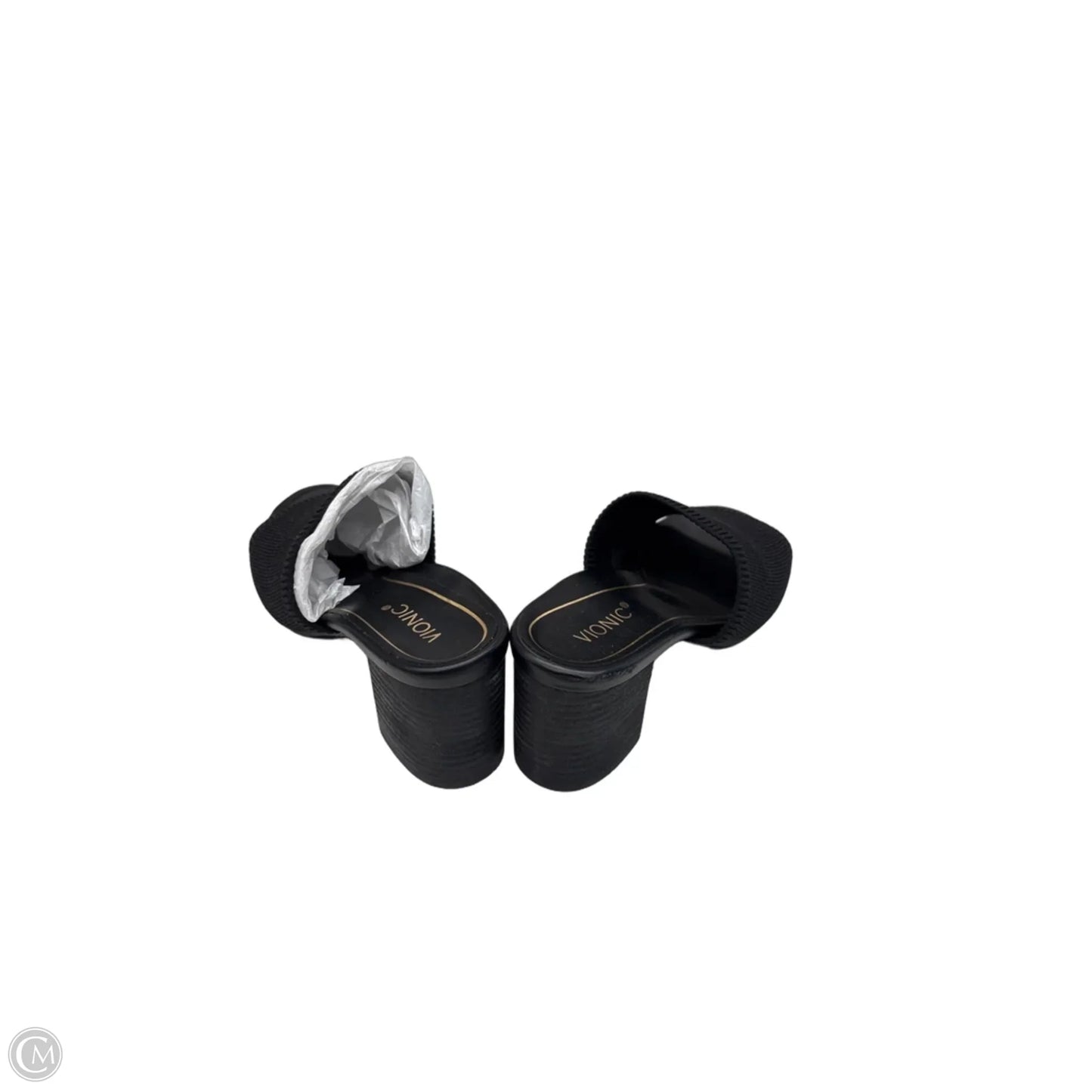 Sandals Heels Block By Vionic In Black, Size: 7.5