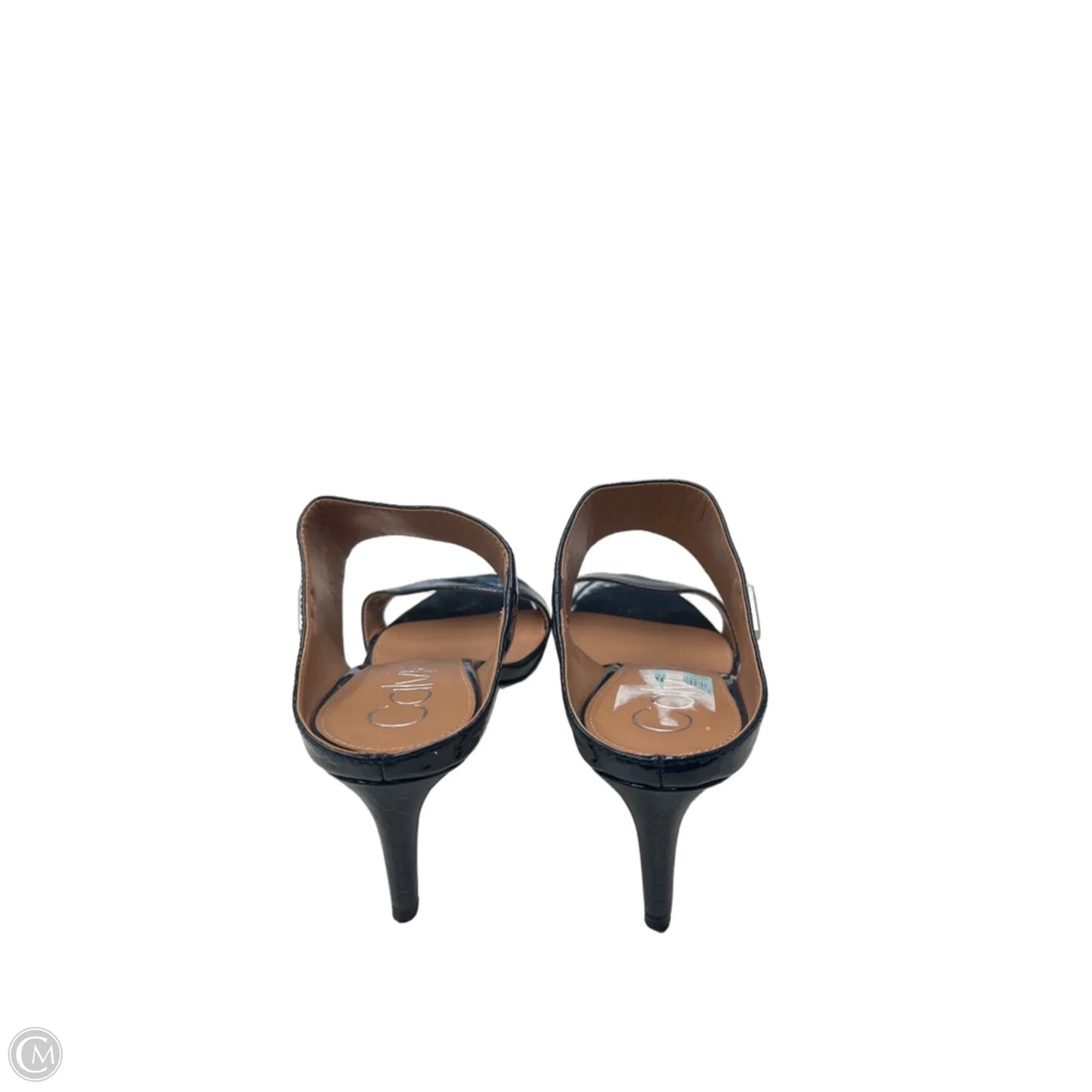 Sandals Heels Stiletto By Calvin Klein In Blue, Size: 7