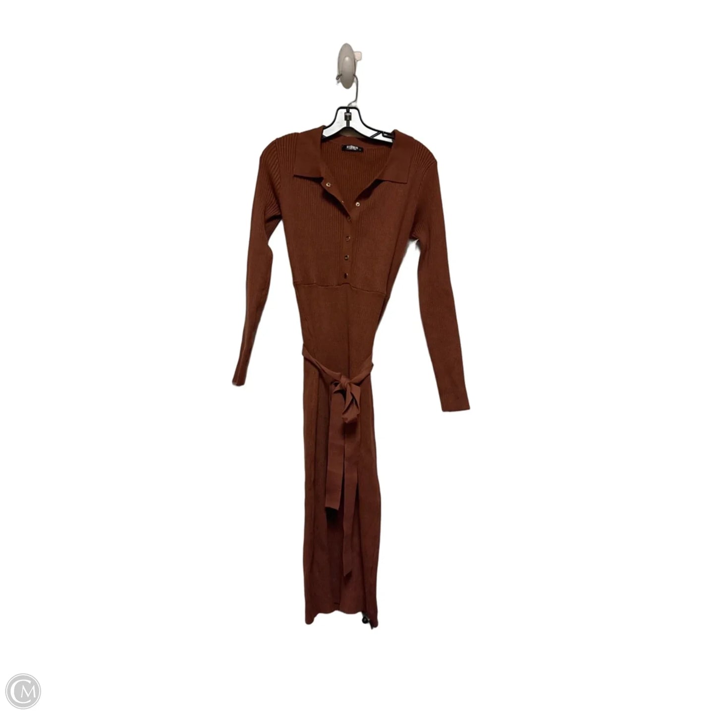 Dress Casual Maxi By Btfbm In Brown, Size: L
