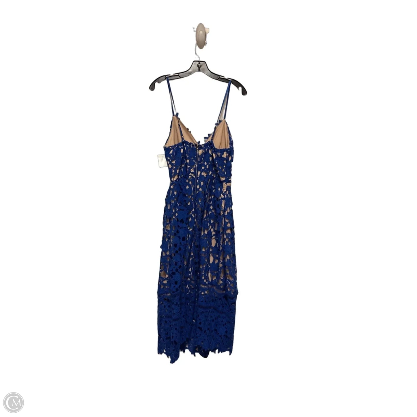 Dress Casual Midi By Clothes Mentor In Blue, Size: L