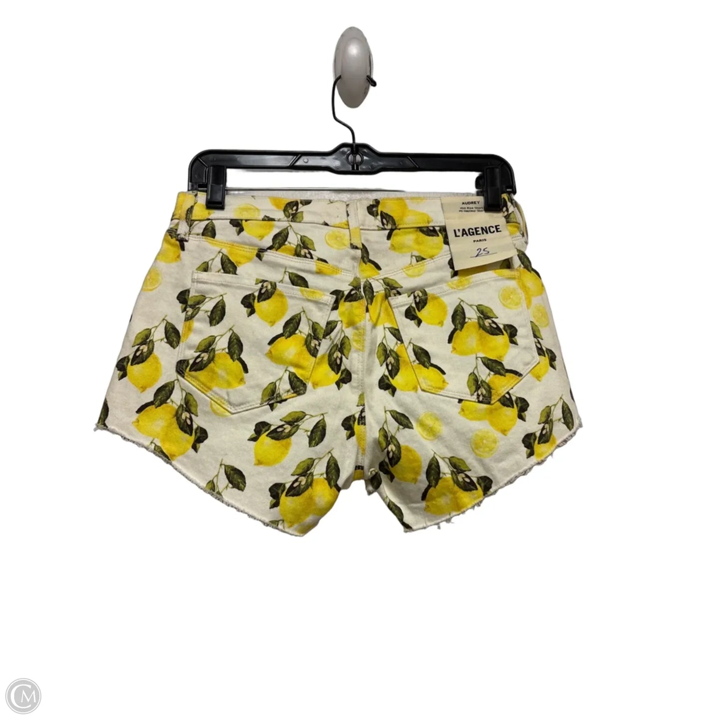 Shorts By L Agence In Cream & Yellow, Size: 2