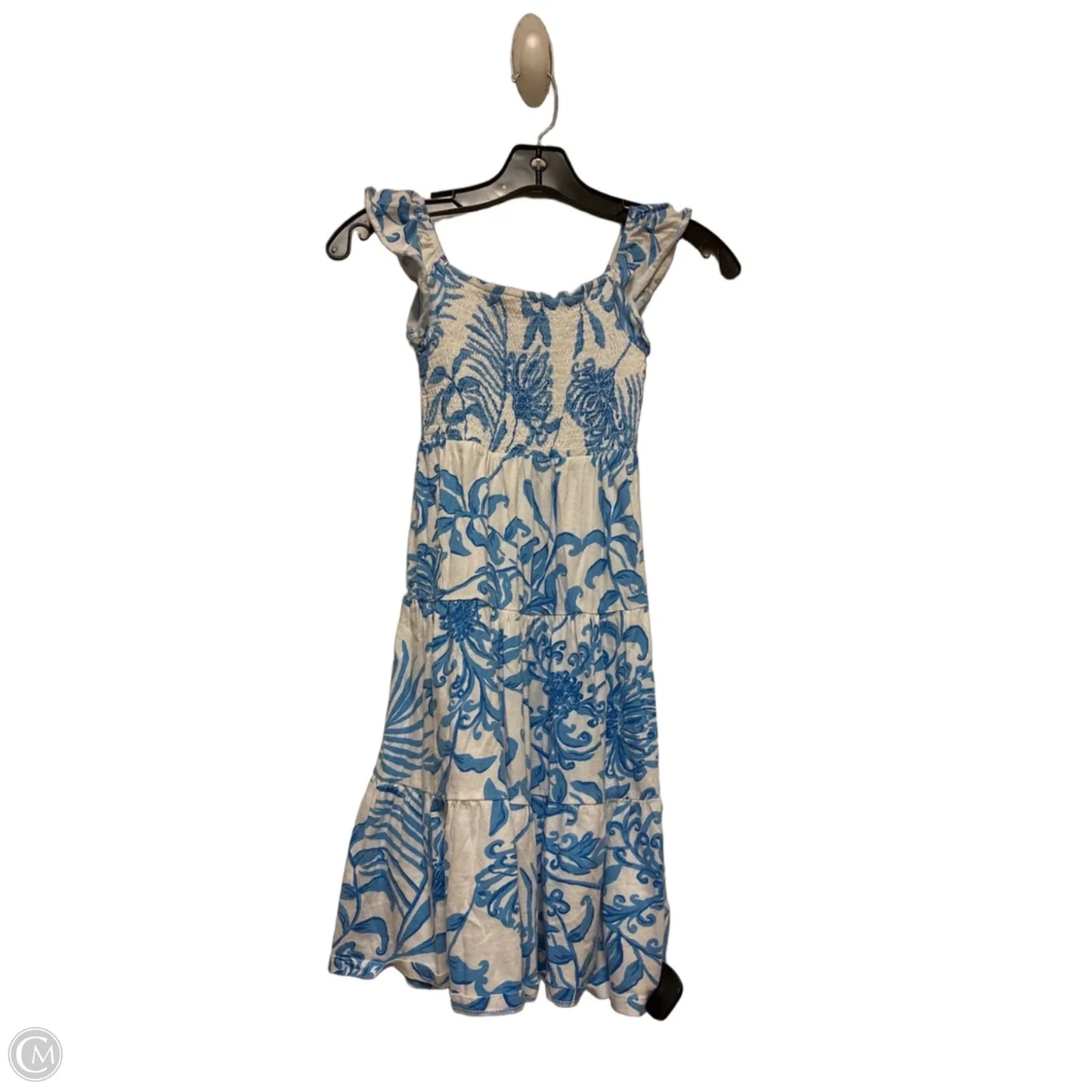 Dress Designer By Lilly Pulitzer In Blue & White, Size: S