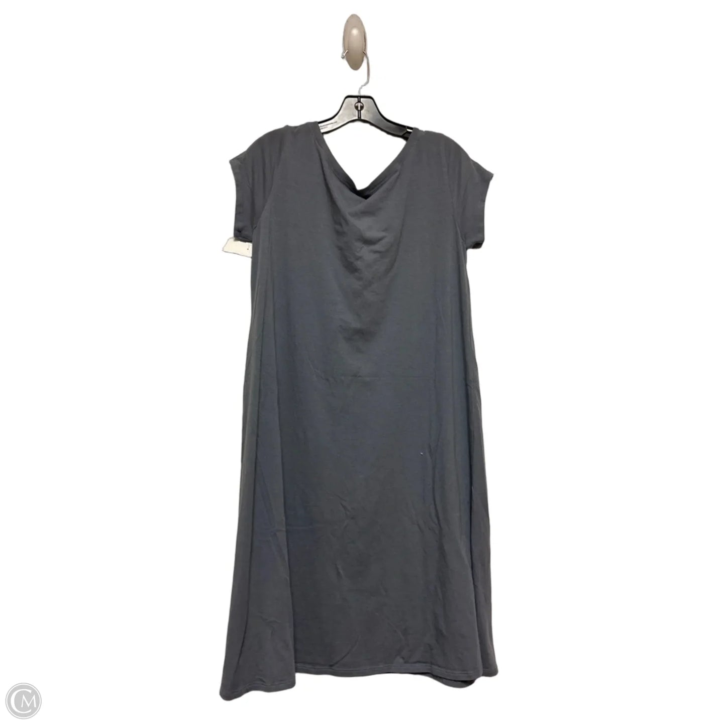 Dress Casual Midi By Eileen Fisher In Grey, Size: M