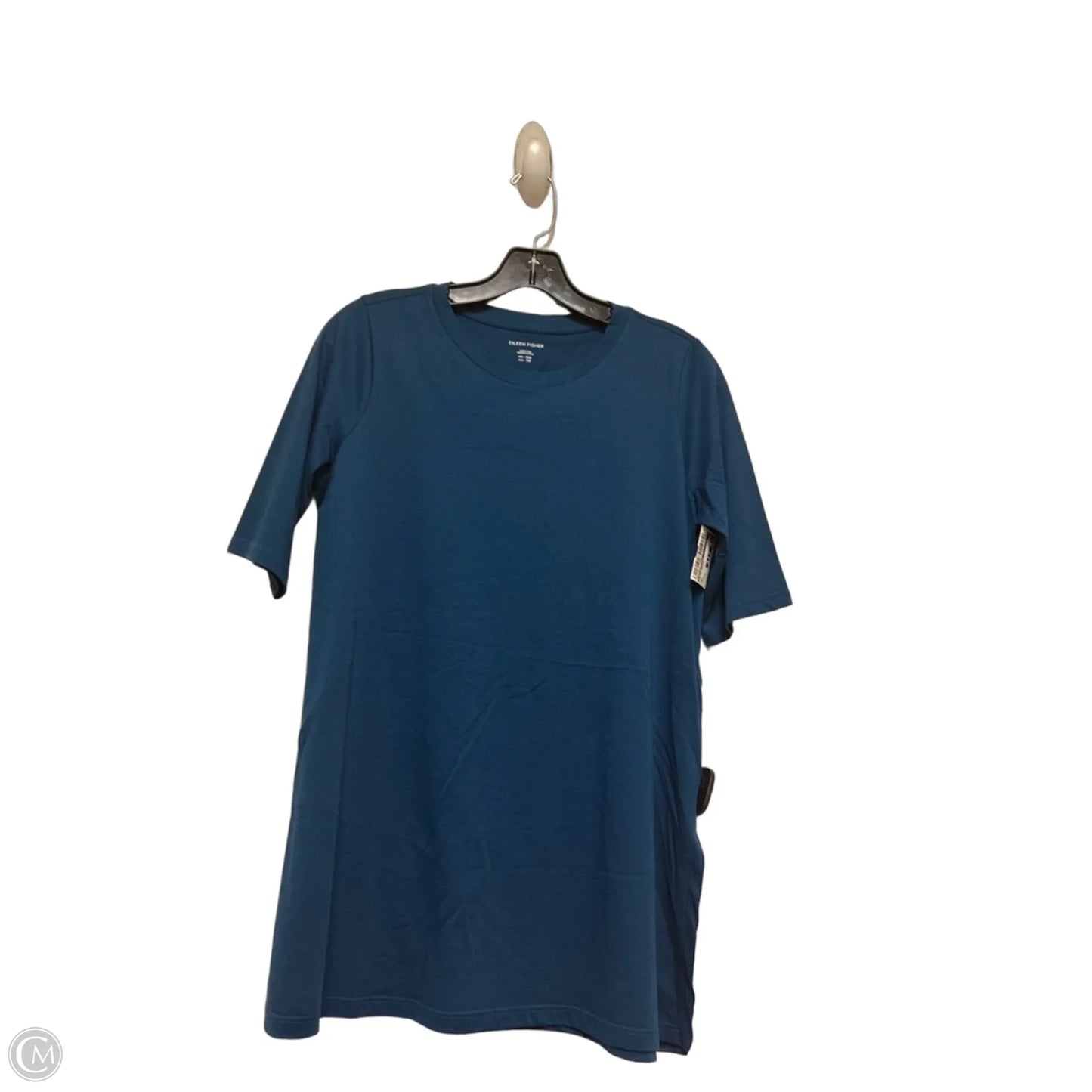 Top Short Sleeve Basic By Eileen Fisher In Blue, Size: Xxs