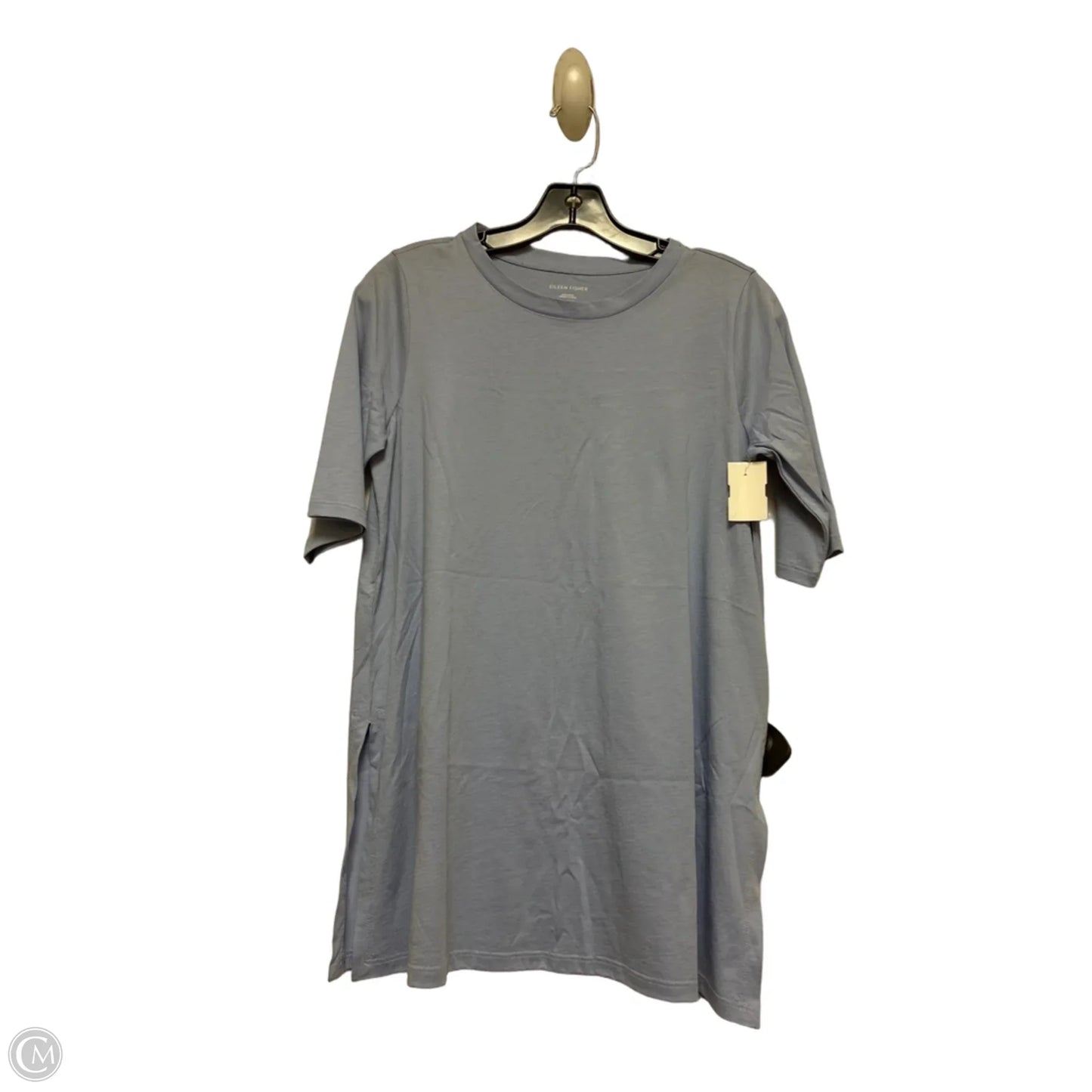 Top Short Sleeve Basic By Eileen Fisher In Blue, Size: Xxs