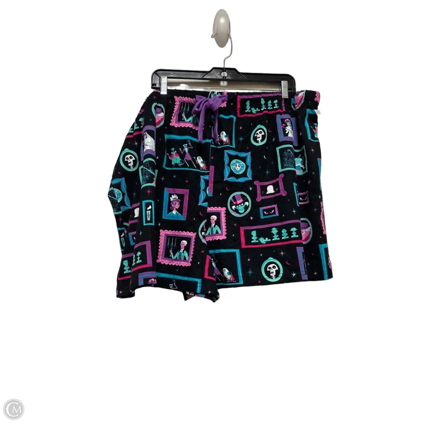 Pajama Pants By Disney Store In Black & Purple, Size: 16