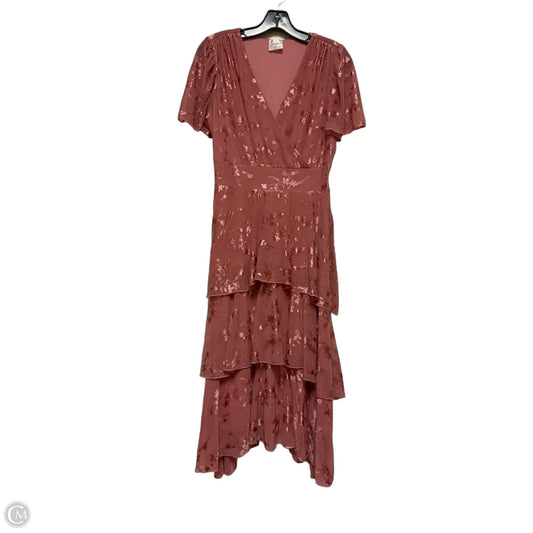 Dress Casual Midi By Siren Lily In Pink, Size: M