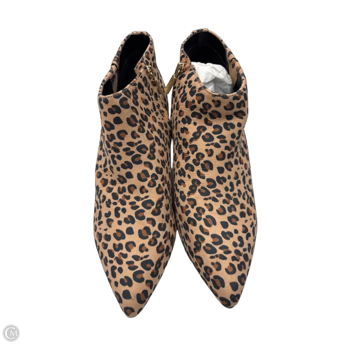 Boots Ankle Heels By Kenneth Cole Reaction In Animal Print, Size: 7