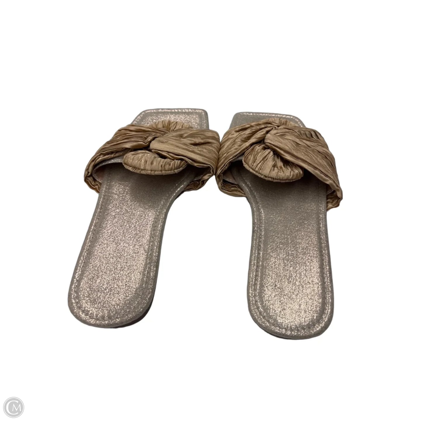 Sandals Flats By Clothes Mentor In Gold, Size: 6
