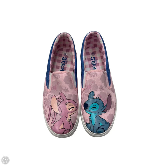 Shoes Flats By Disney In Blue & Pink, Size: 7.5