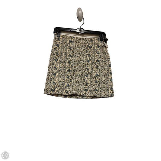 Skirt Mini & Short By Free People In Cream & Grey, Size: 4