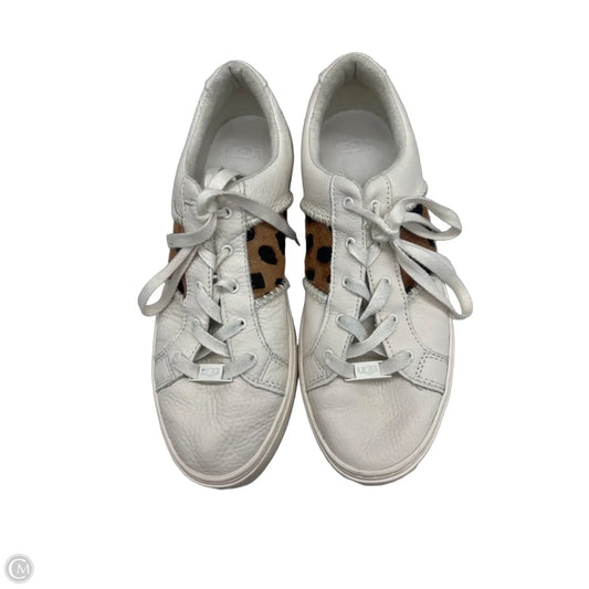 Shoes Designer By Ugg In Brown & Cream, Size: 10