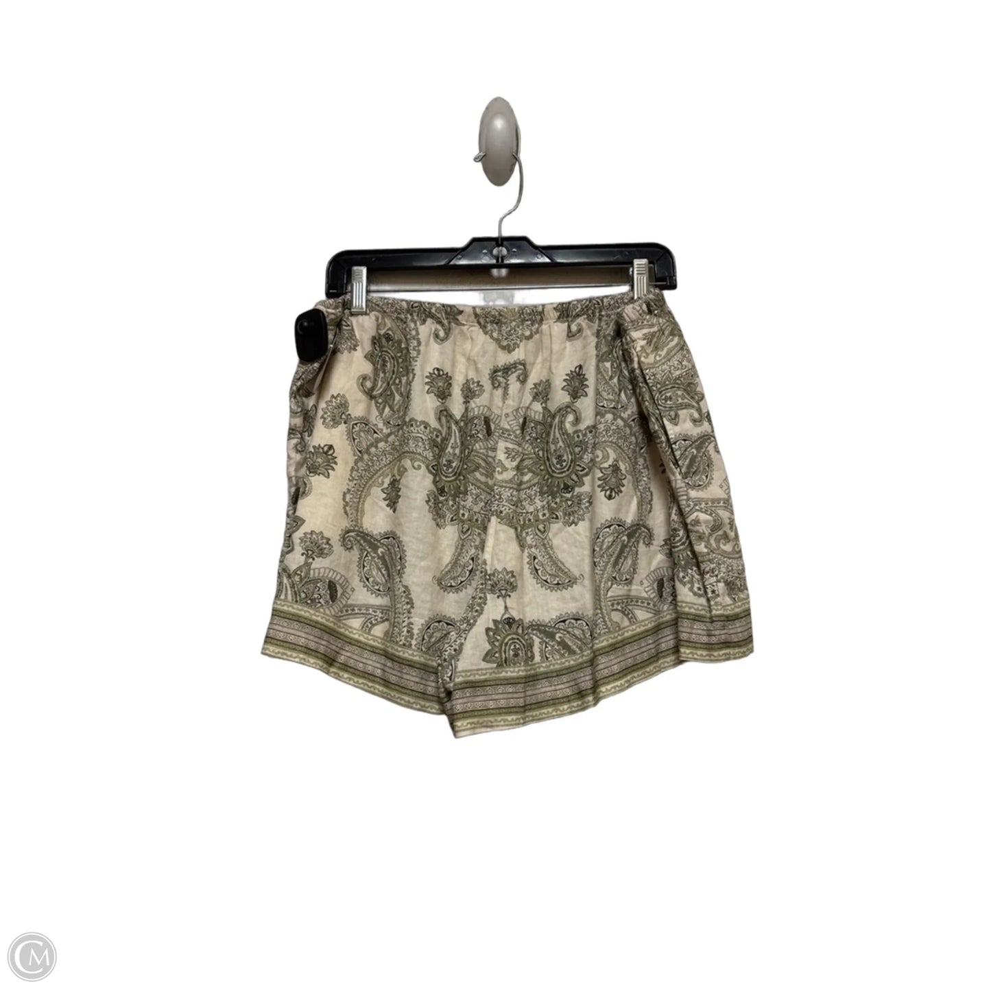 Shorts By H&m In Green & Tan, Size: 8