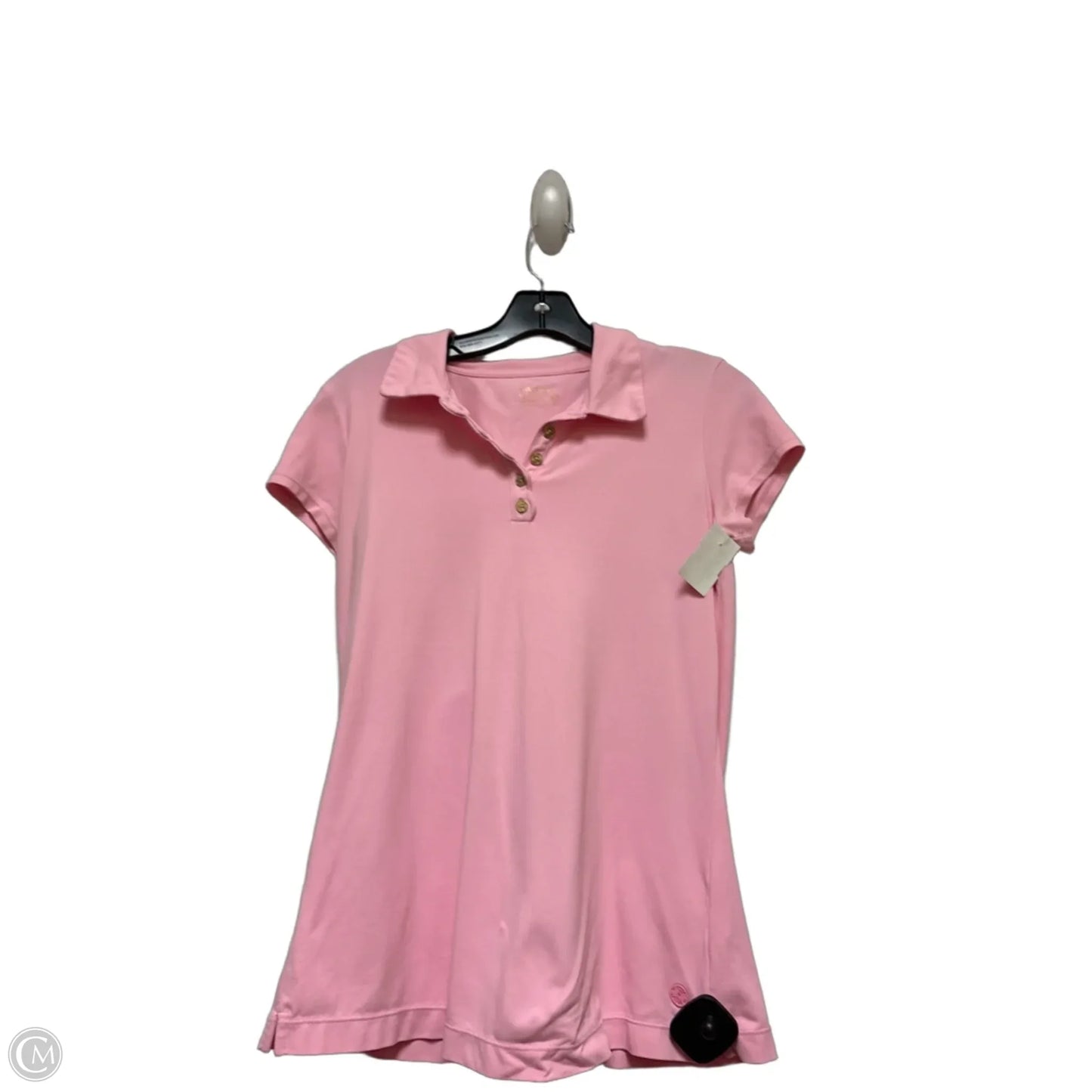 Top Short Sleeve Designer By Lilly Pulitzer In Pink, Size: S