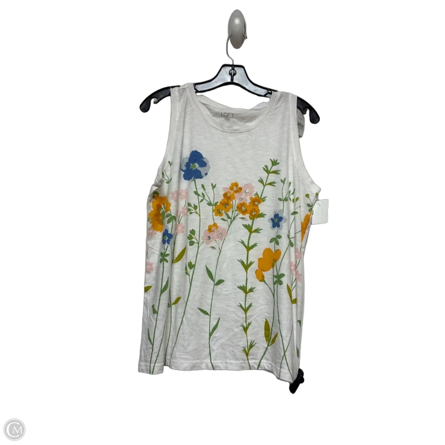 Tank Top By Loft In Blue & White, Size: M