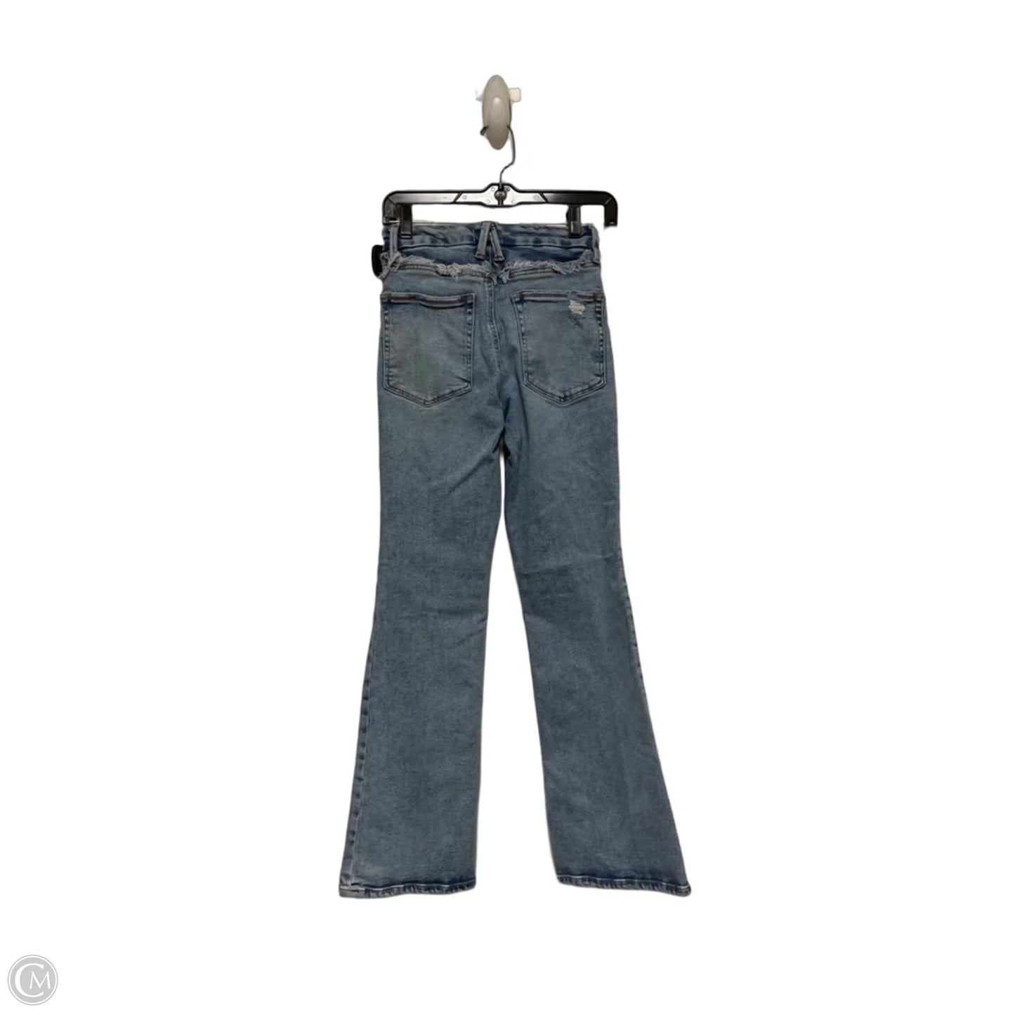Jeans Straight By Good American In Blue Denim, Size: 4