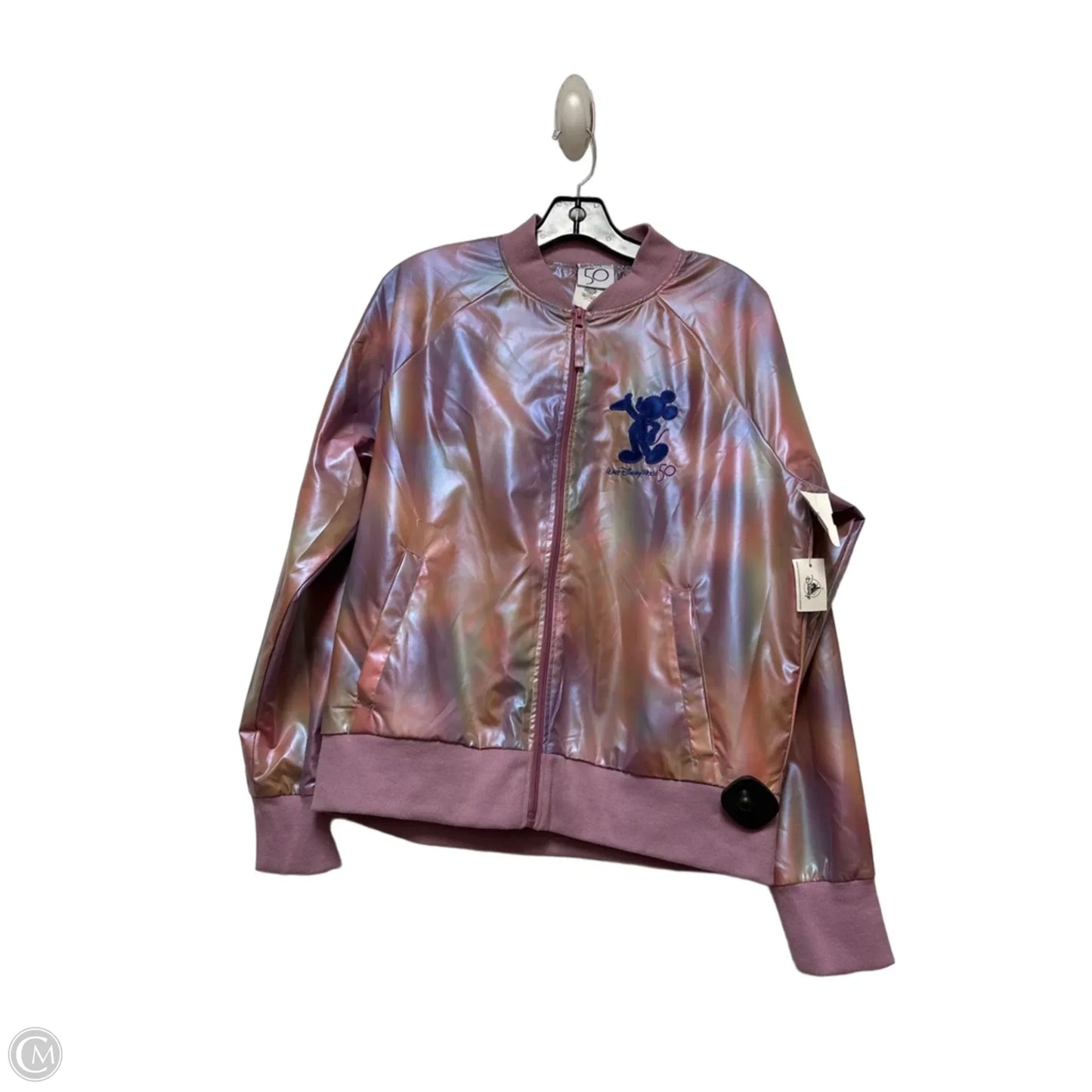 Jacket Other By Disney Store In Orange & Purple, Size: L