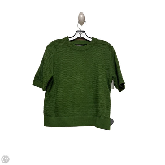 Top Short Sleeve By Banana Republic In Green, Size: M