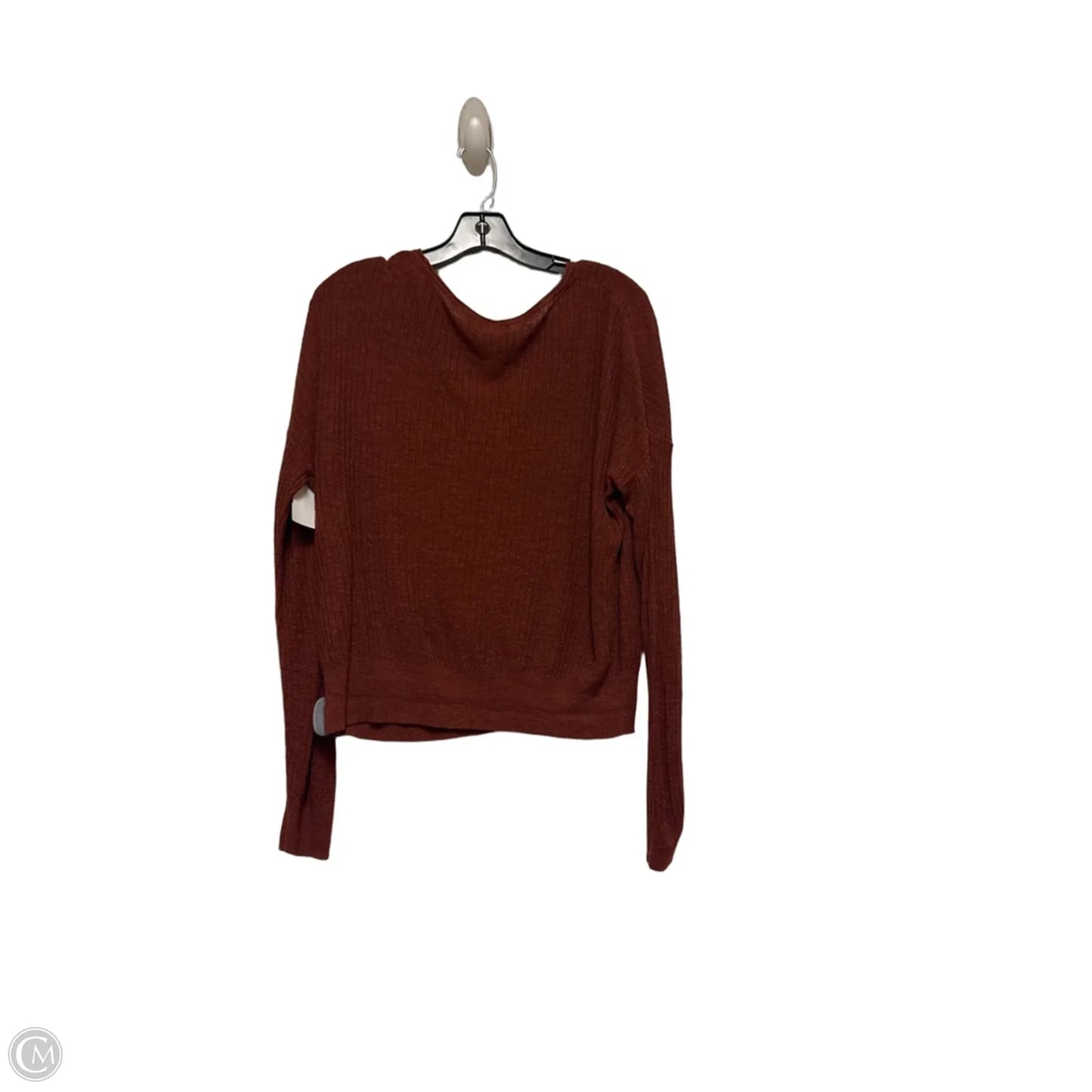 Top Long Sleeve By Banana Republic In Brown, Size: M