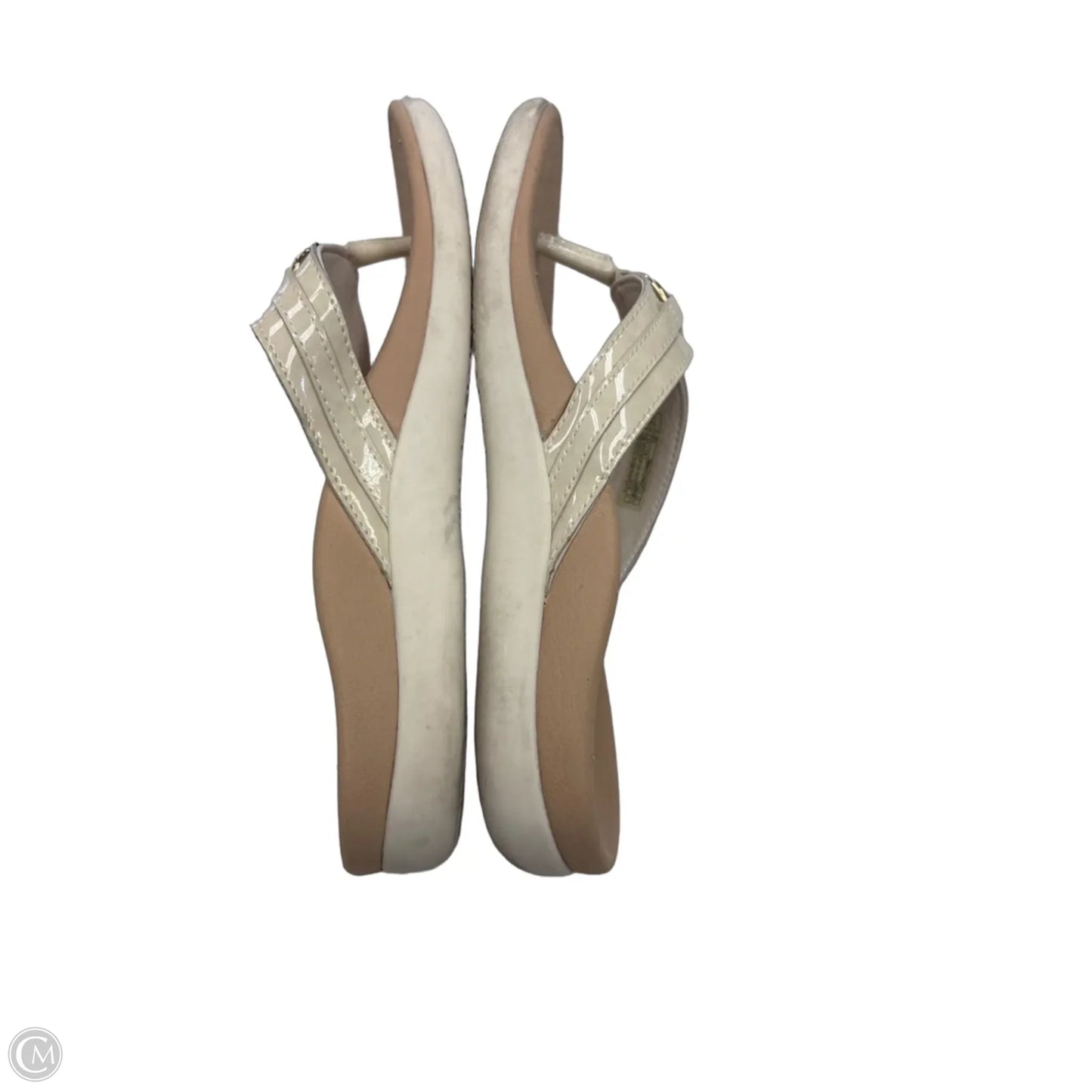 Sandals Flats By Vionic In Cream, Size: 8