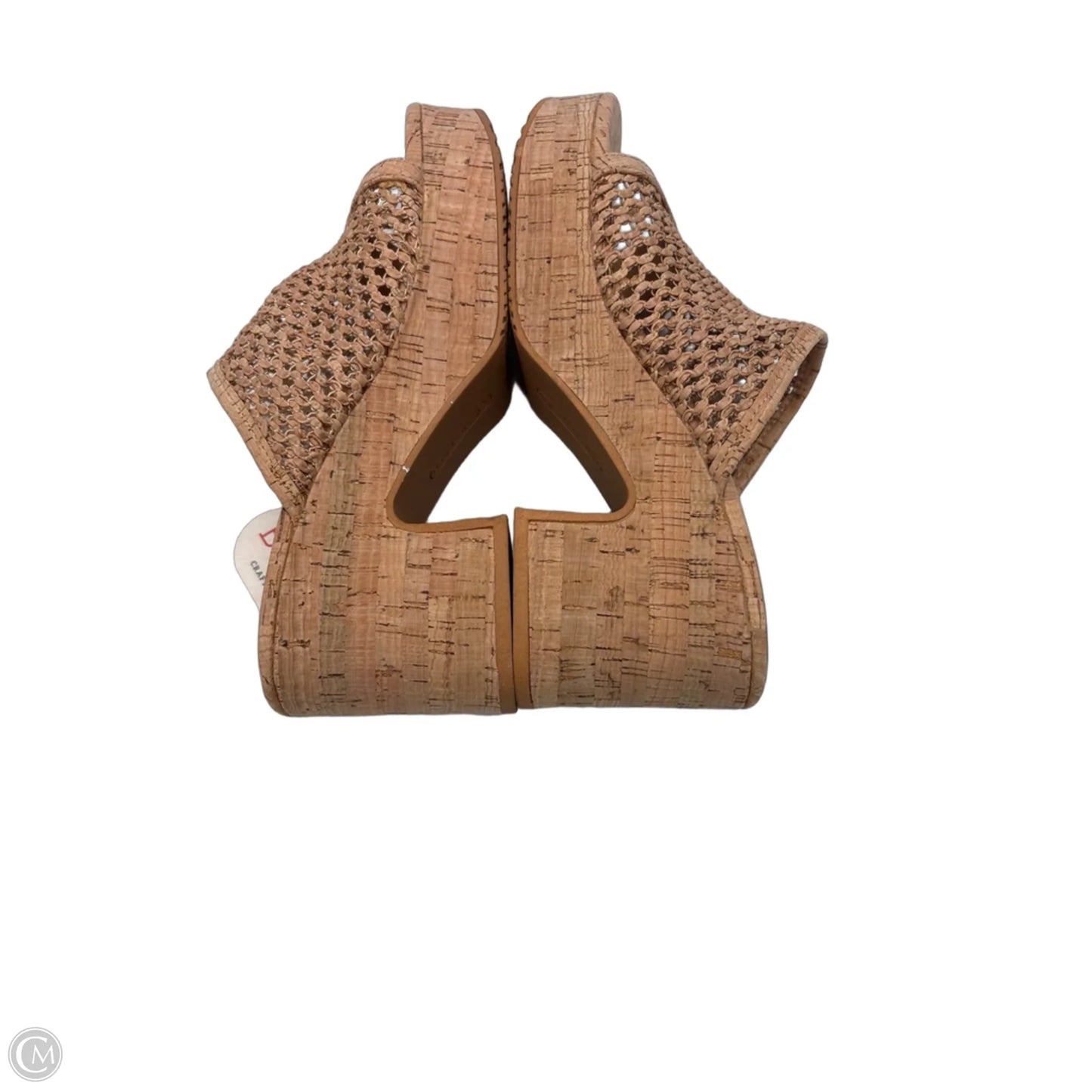Sandals Heels Wedge By Bare Traps In Tan, Size: 8.5