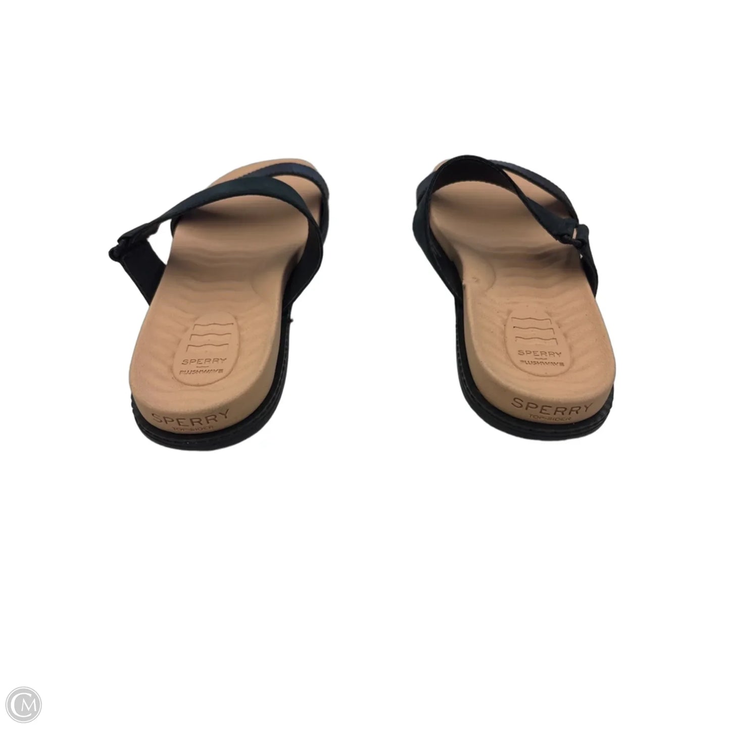 Sandals Flats By Sperry In Black & Tan, Size: 8.5