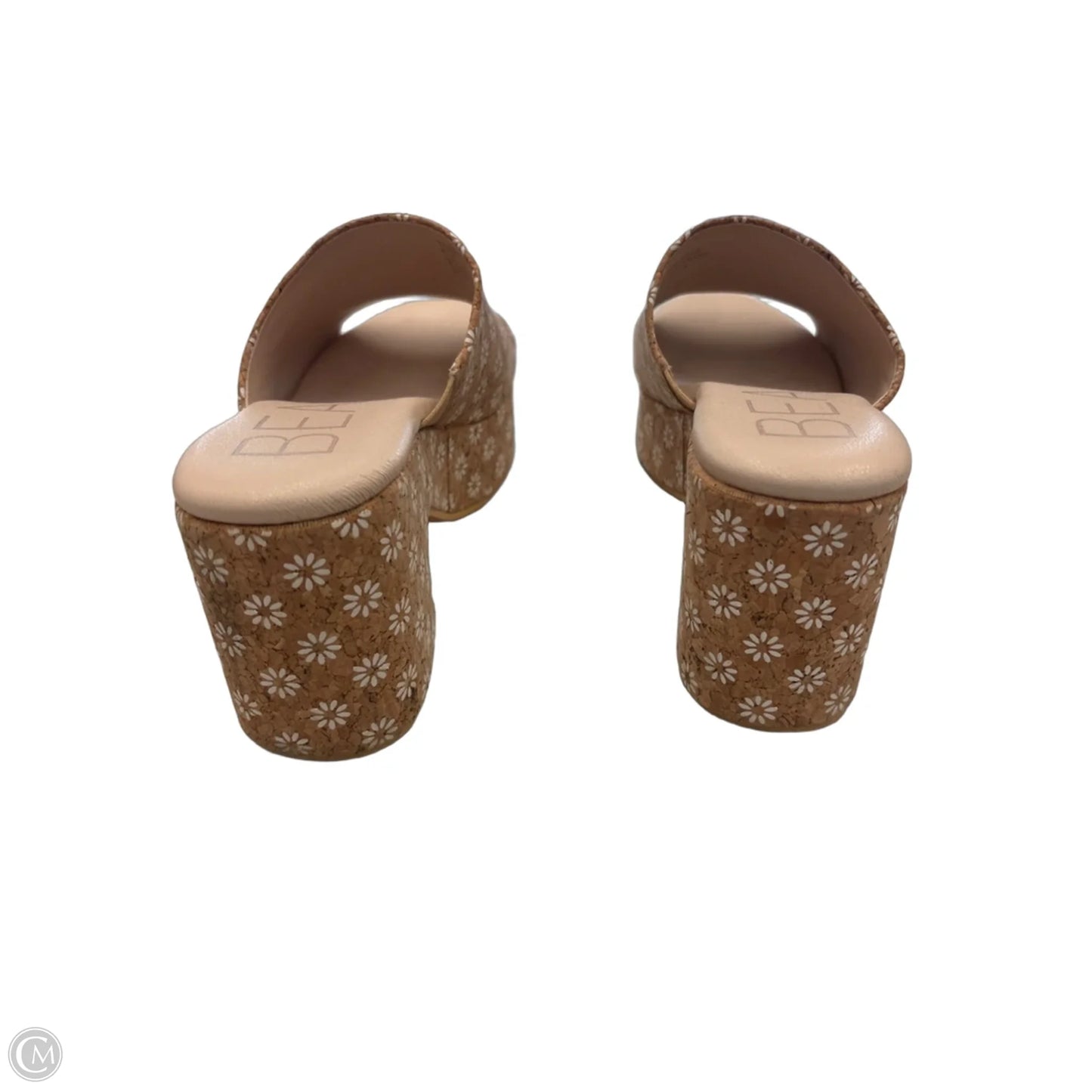 Sandals Heels Block By Matisse In Tan & White, Size: 6