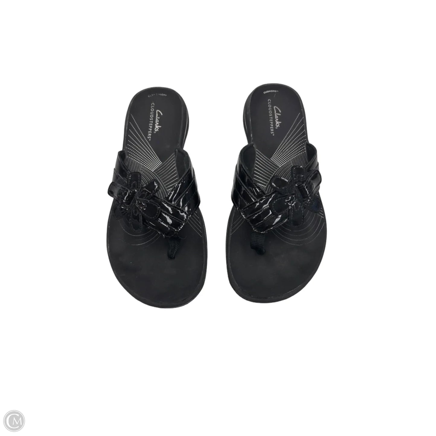 Sandals Flats By Clarks In Black, Size: 8