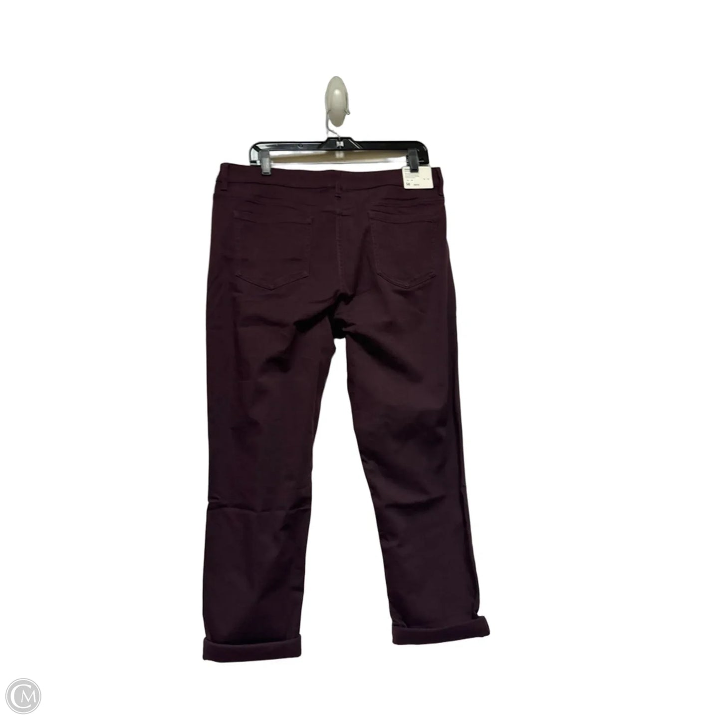 Jeans Straight By J. Jill In Purple Denim, Size: 14p
