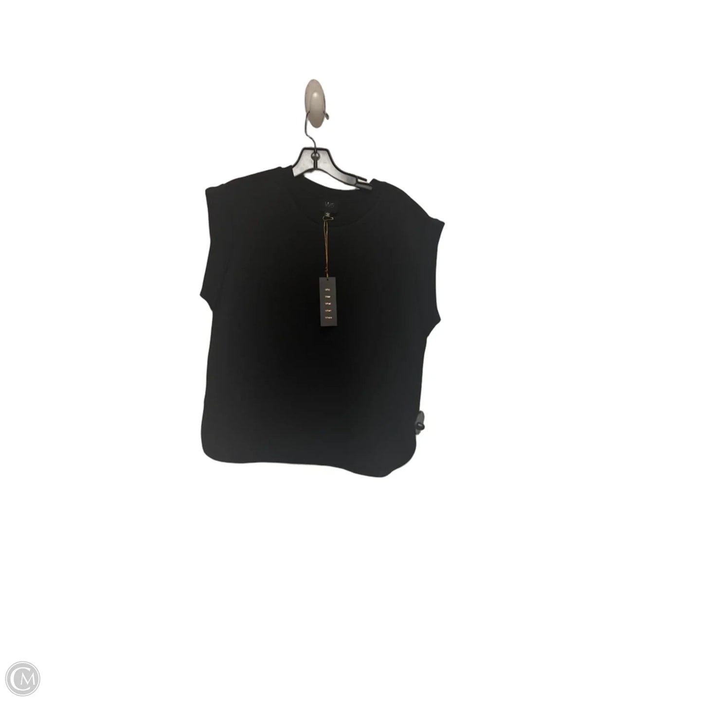 Top Short Sleeve By W5 In Black, Size: L