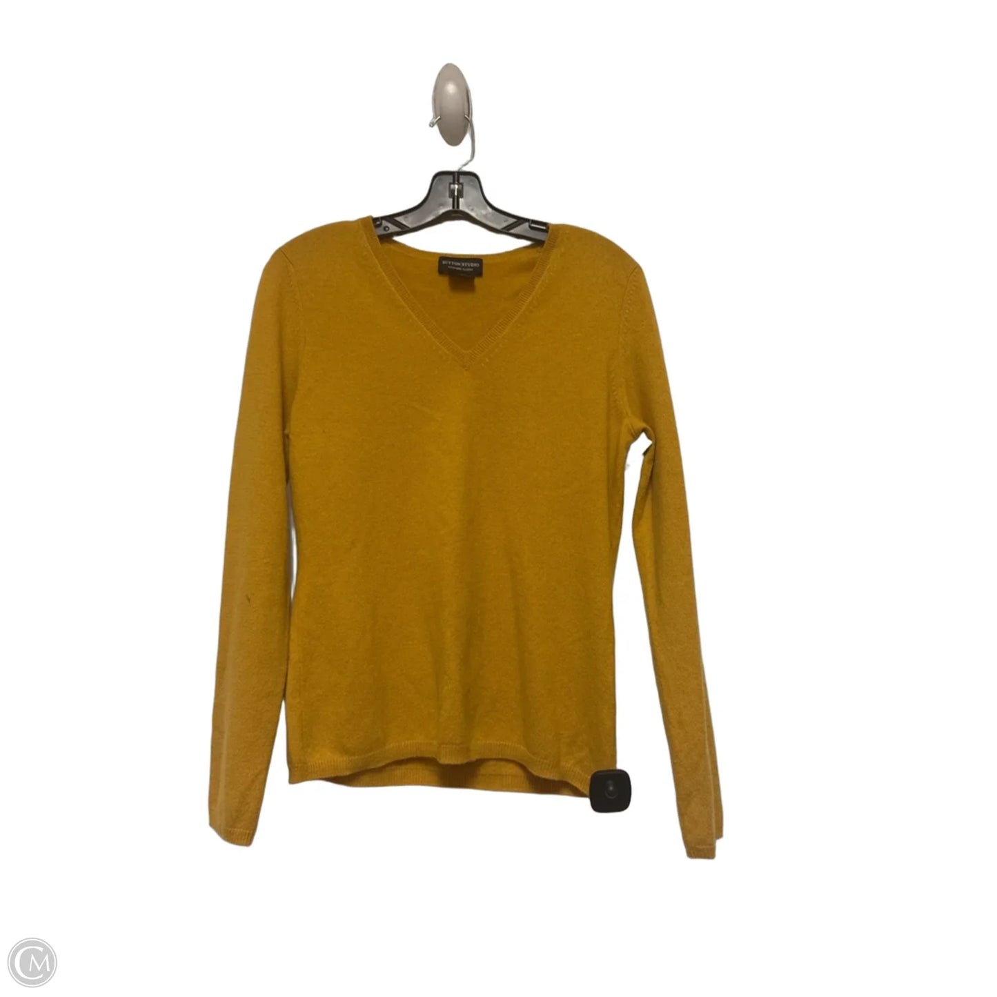 Sweater By Sutton Studio In Yellow, Size: L