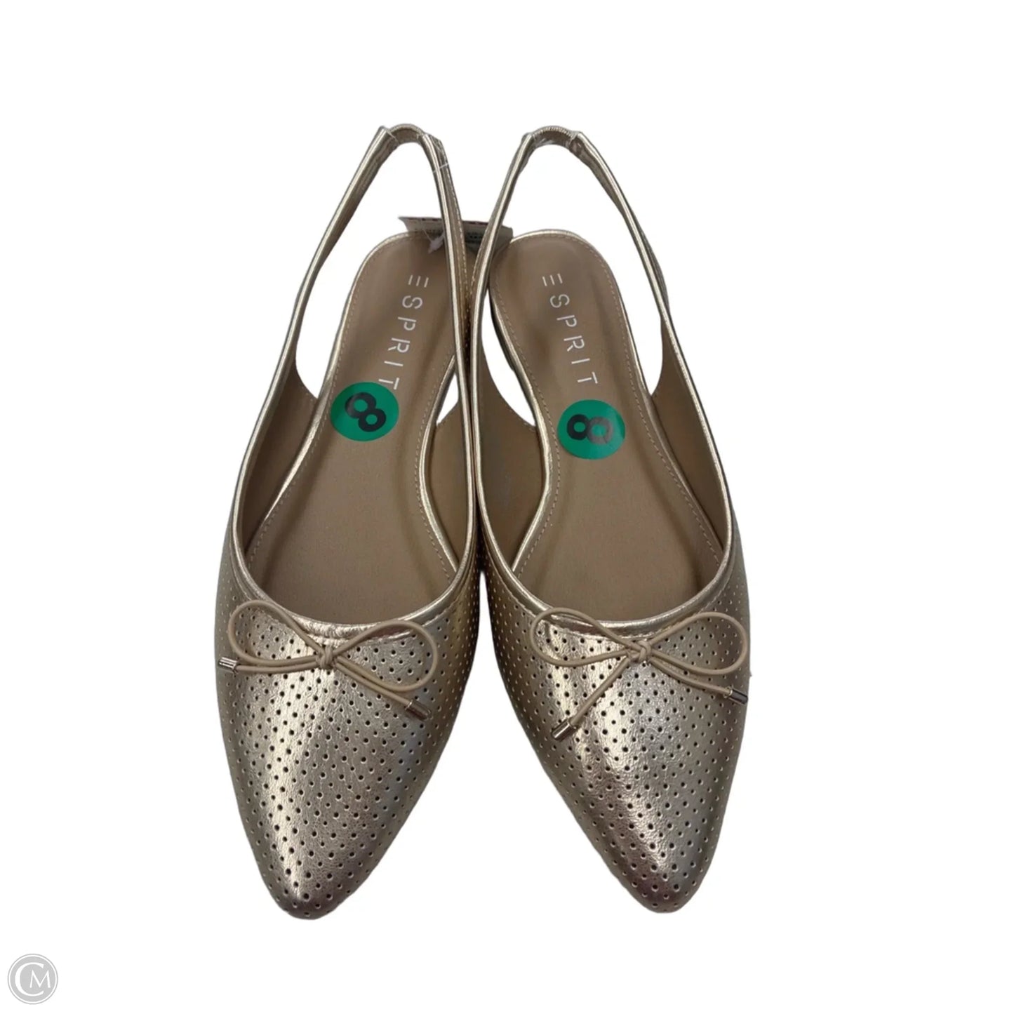 Shoes Flats By Esprit In Gold, Size: 8