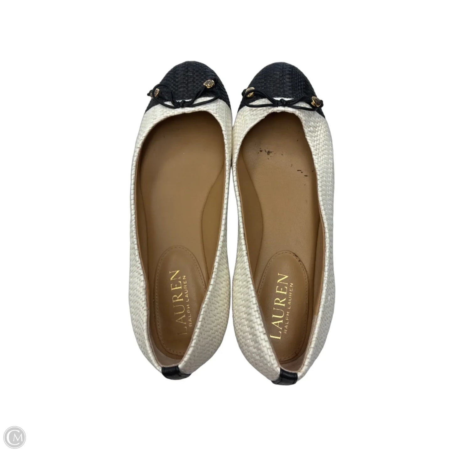 Shoes Flats By Lauren By Ralph Lauren In Black & White, Size: 7.5