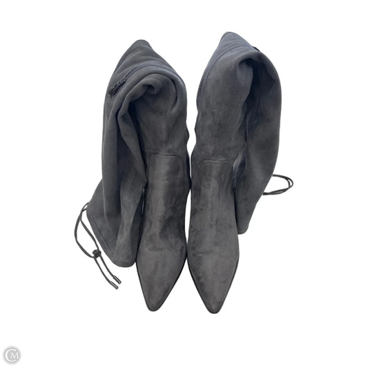 Boots Knee Heels By Kendall + Kylie In Grey, Size: 9.5