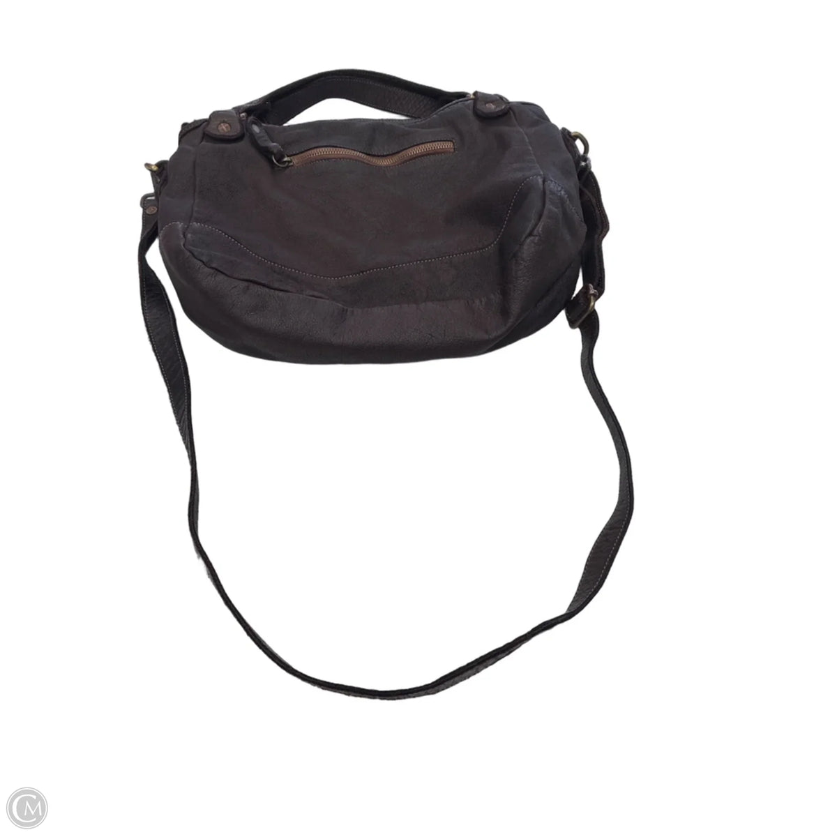 Handbag Leather By Clothes Mentor, Size: Medium