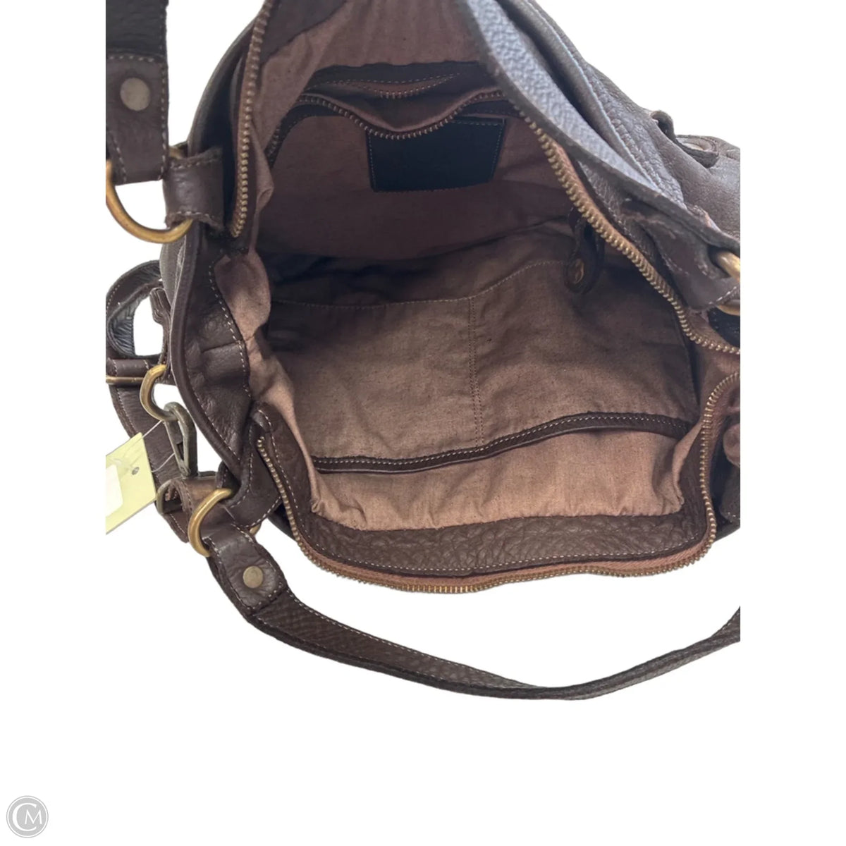 Handbag Leather By Clothes Mentor, Size: Medium