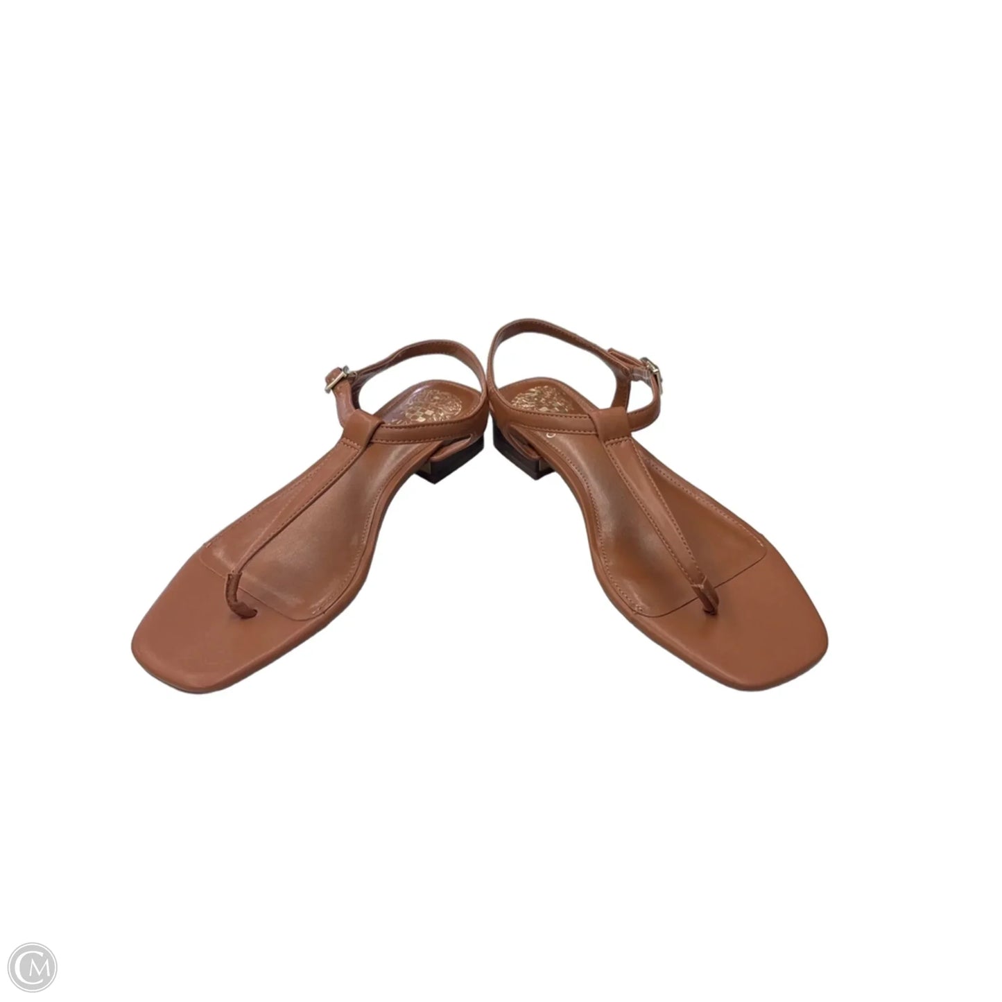 Sandals Heels Block By Vince Camuto In Tan, Size: 6