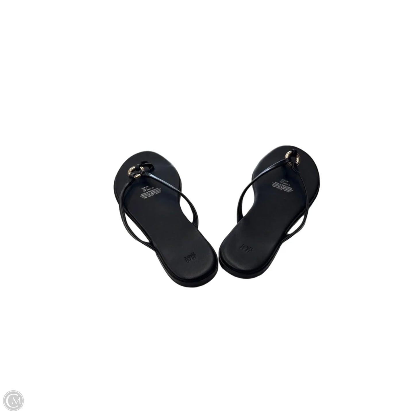Sandals Flats By H&m In Black, Size: 8