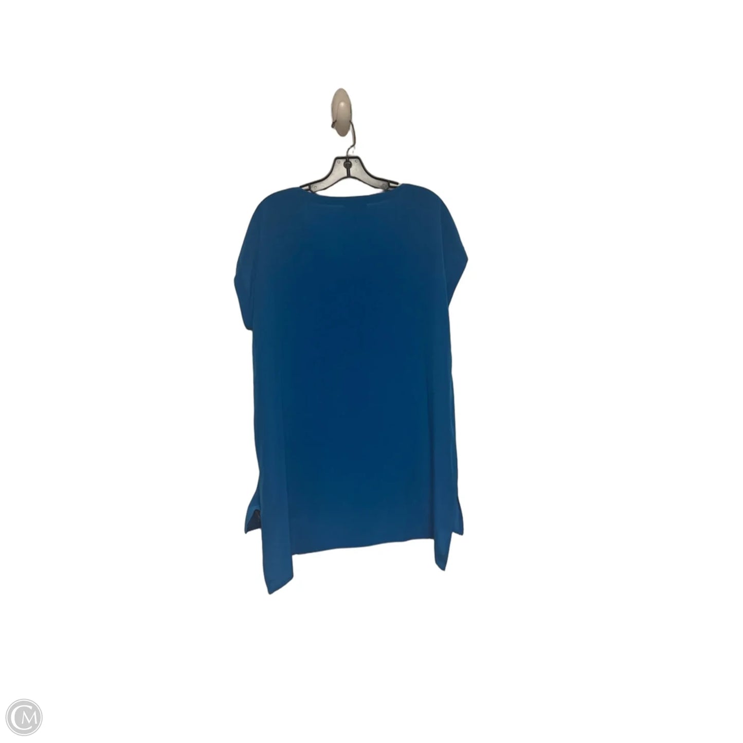 Top Short Sleeve By Eileen Fisher In Blue, Size: M