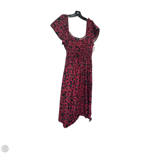 Dress Designer By Kate Spade In Black & Red, Size: Xl