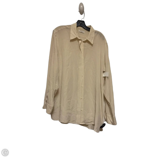 Top Short Sleeve By Babaton In Tan, Size: M