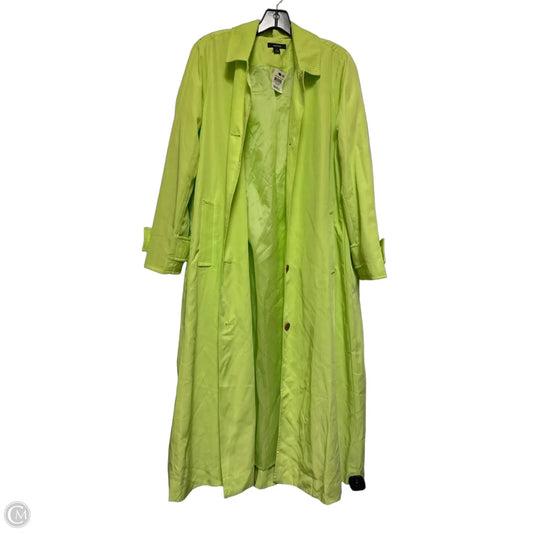 Coat Trench Coat By Alfani In Green, Size: S