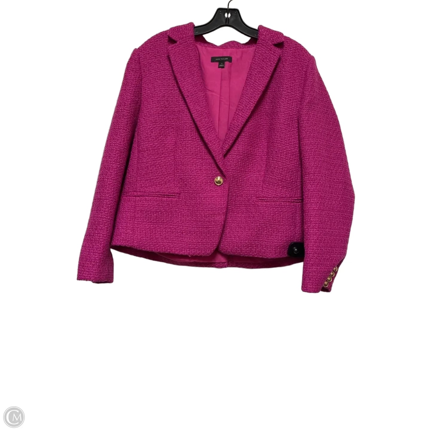 Blazer By Ann Taylor In Pink, Size: Xl