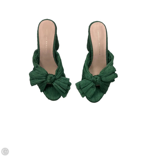 Sandals Heels Block By Loeffler Randall In Green, Size: 6.5