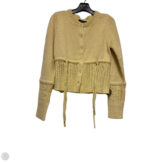 Sweater Cardigan By Forever 21 In Cream, Size: L