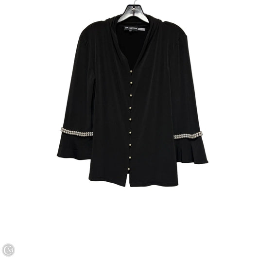 Top Long Sleeve Designer By Karl Lagerfeld In Black, Size: S