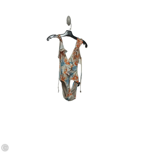 Swimsuit By Clothes Mentor In Blue & Orange, Size: L